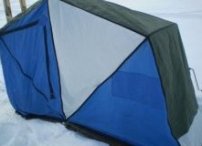 Самодельные палатки на санках
